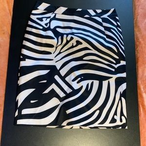 H&M Zebra Print Skirt sz 12